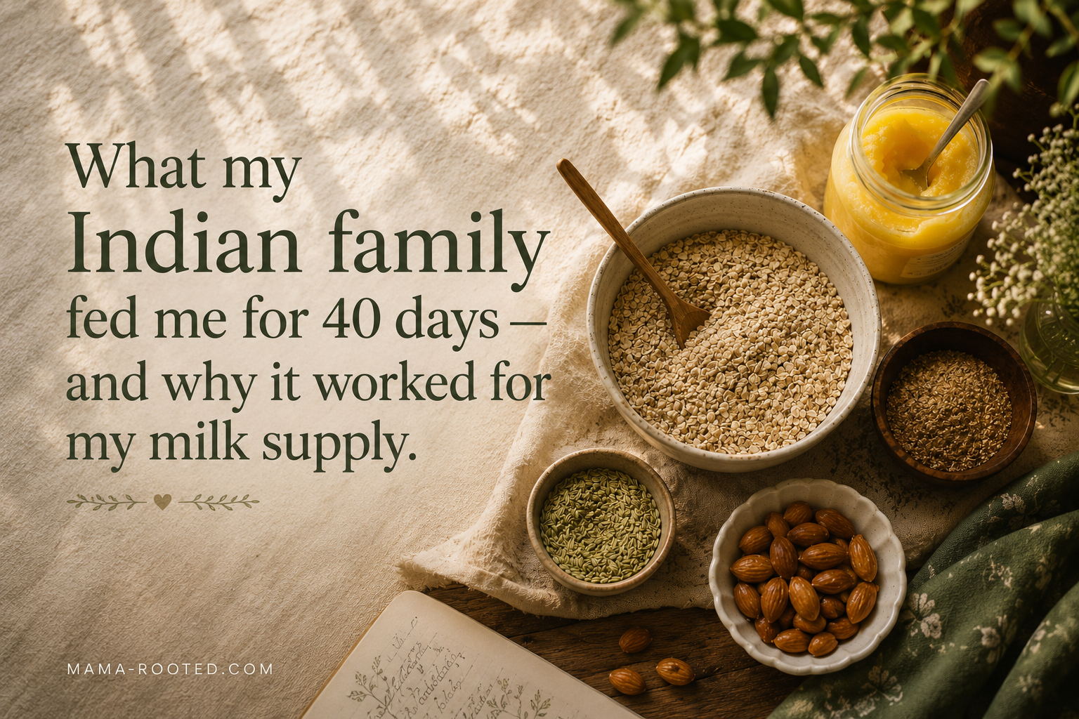 What My Indian Family Fed Me for 40 Days — and Why It Actually Worked for My Milk Supply