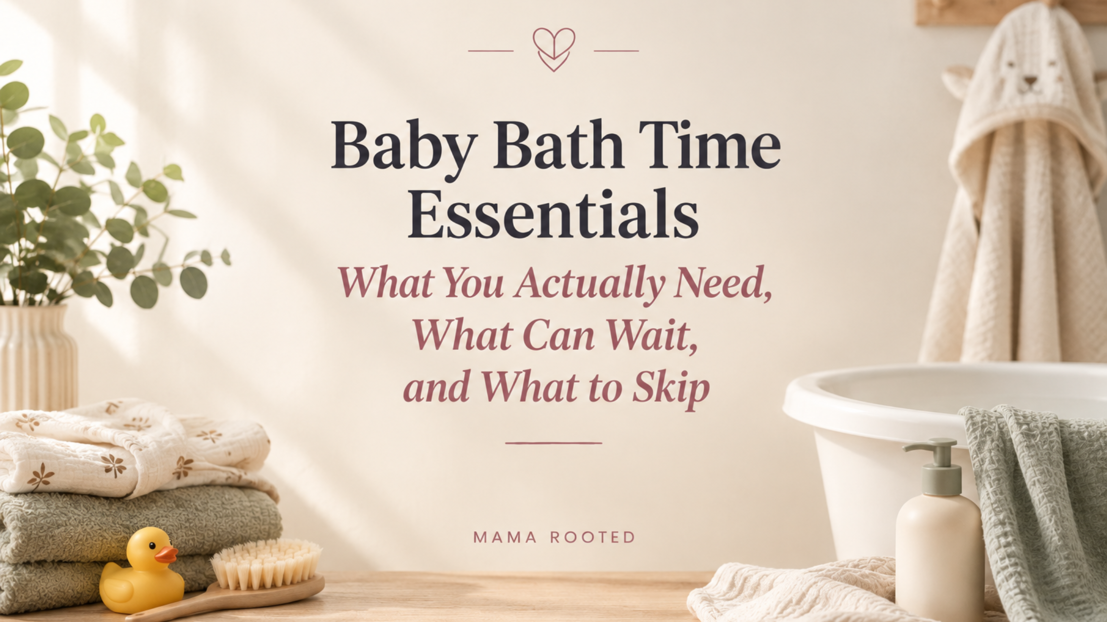 Baby Bath Time Essentials — What You Actually Need, What Can Wait, and What to Skip